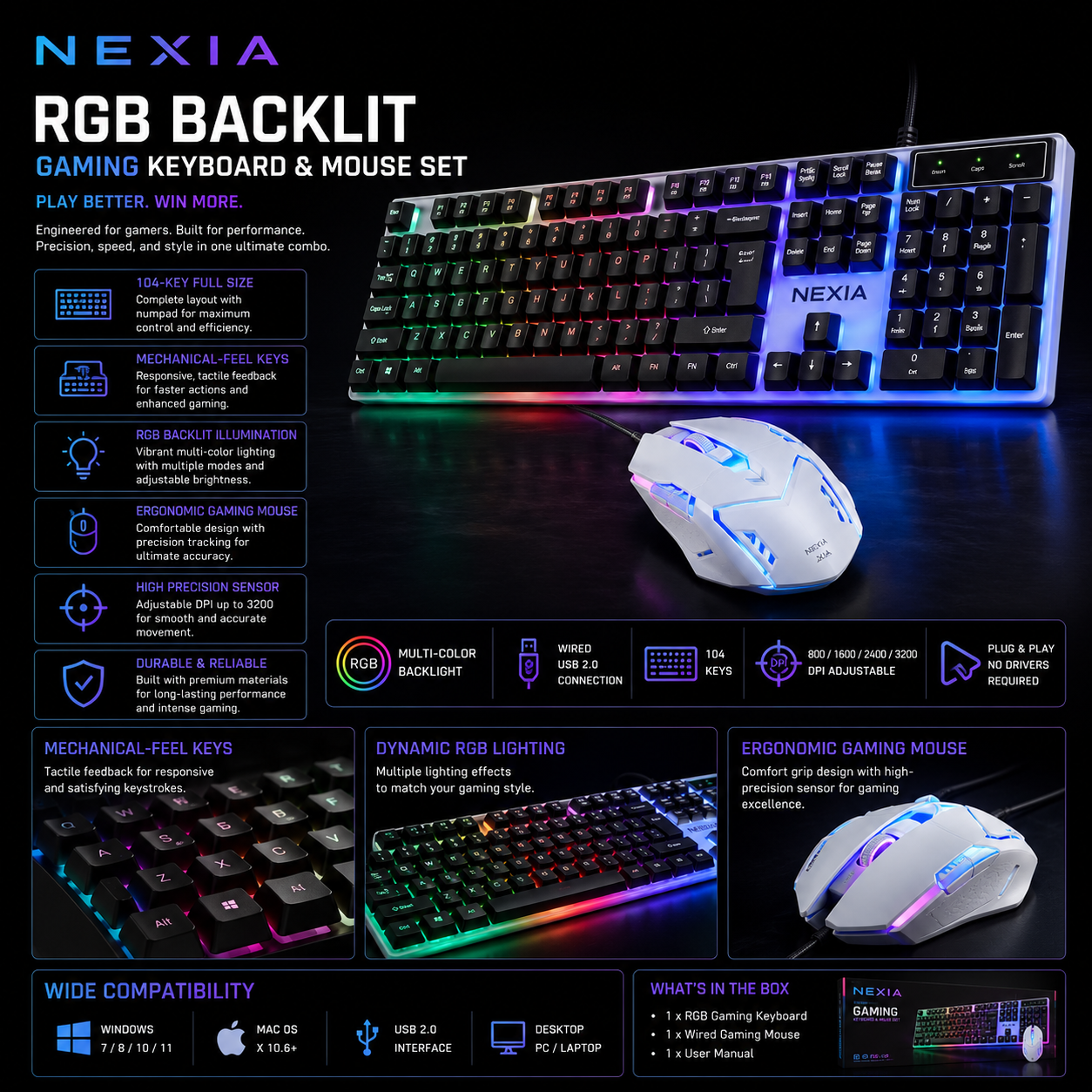 Gaming Keyboard & Mouse Set