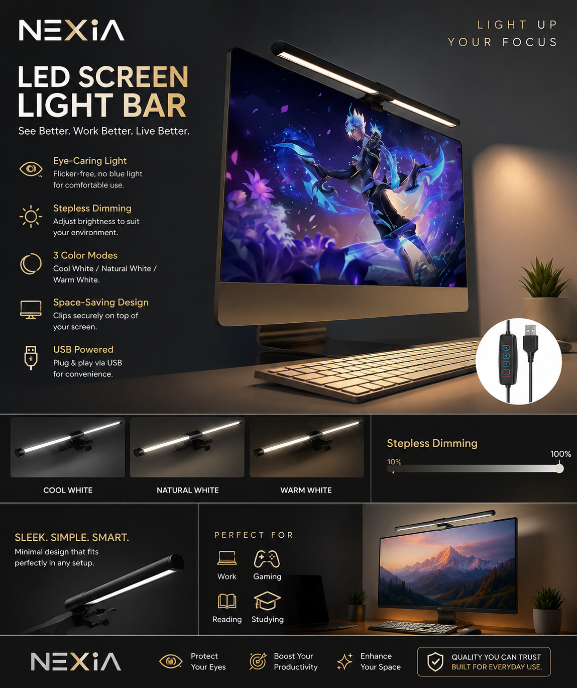 NEXIA Monitor Light Bar
